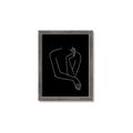 Picture of Sketched Girl III Black _GroupedProduct_Rectangle_Portrait_Framed_Matted_