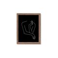 Picture of Sketched Girl III Black _GroupedProduct_Rectangle_Portrait_Framed_Matted_