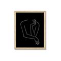 Picture of Sketched Girl III Black _GroupedProduct_Rectangle_Portrait_Framed_Matted_