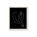 Picture of Sketched Girl III Black _GroupedProduct_Rectangle_Portrait_Framed_Matted_