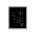 Picture of Sketched Girl III Black _GroupedProduct_Rectangle_Portrait_Framed_Matted_