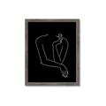 Picture of Sketched Girl III Black _GroupedProduct_Rectangle_Portrait_Framed_Matted_