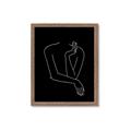 Picture of Sketched Girl III Black _GroupedProduct_Rectangle_Portrait_Framed_Matted_