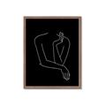 Picture of Sketched Girl III Black _GroupedProduct_Rectangle_Portrait_Framed_Matted_