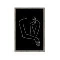 Picture of Sketched Girl III Black _GroupedProduct_Rectangle_Portrait_Framed_Matted_