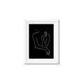 Picture of Sketched Girl III Black _GroupedProduct_Rectangle_Portrait_Framed_Matted_