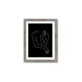 Picture of Sketched Girl III Black _GroupedProduct_Rectangle_Portrait_Framed_Matted_