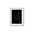Picture of Sketched Girl III Black _GroupedProduct_Rectangle_Portrait_Framed_Matted_