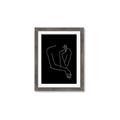 Picture of Sketched Girl III Black _GroupedProduct_Rectangle_Portrait_Framed_Matted_