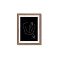 Picture of Sketched Girl III Black _GroupedProduct_Rectangle_Portrait_Framed_Matted_