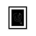 Picture of Sketched Girl III Black _GroupedProduct_Rectangle_Portrait_Framed_Matted_