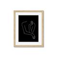 Picture of Sketched Girl III Black _GroupedProduct_Rectangle_Portrait_Framed_Matted_