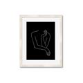 Picture of Sketched Girl III Black _GroupedProduct_Rectangle_Portrait_Framed_Matted_