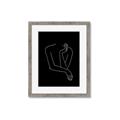 Picture of Sketched Girl III Black _GroupedProduct_Rectangle_Portrait_Framed_Matted_