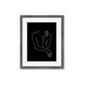 Picture of Sketched Girl III Black _GroupedProduct_Rectangle_Portrait_Framed_Matted_