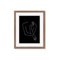 Picture of Sketched Girl III Black _GroupedProduct_Rectangle_Portrait_Framed_Matted_