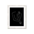 Picture of Sketched Girl III Black _GroupedProduct_Rectangle_Portrait_Framed_Matted_