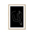 Picture of Sketched Girl III Black _GroupedProduct_Rectangle_Portrait_Framed_Matted_