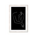 Picture of Sketched Girl III Black _GroupedProduct_Rectangle_Portrait_Framed_Matted_