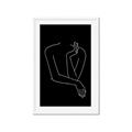 Picture of Sketched Girl III Black _GroupedProduct_Rectangle_Portrait_Framed_Matted_