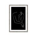 Picture of Sketched Girl III Black _GroupedProduct_Rectangle_Portrait_Framed_Matted_