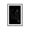 Picture of Sketched Girl III Black _GroupedProduct_Rectangle_Portrait_Framed_Matted_