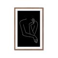 Picture of Sketched Girl III Black _GroupedProduct_Rectangle_Portrait_Framed_Matted_