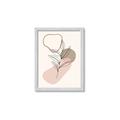 Picture of Mid Century Botanical I  _GroupedProduct_Rectangle_Portrait_Framed_Matted_