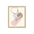 Picture of Mid Century Botanical I  _GroupedProduct_Rectangle_Portrait_Framed_Matted_