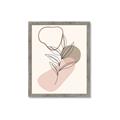 Picture of Mid Century Botanical I  _GroupedProduct_Rectangle_Portrait_Framed_Matted_