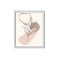 Picture of Mid Century Botanical I  _GroupedProduct_Rectangle_Portrait_Framed_Matted_
