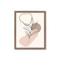 Picture of Mid Century Botanical I  _GroupedProduct_Rectangle_Portrait_Framed_Matted_