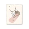 Picture of Mid Century Botanical I  _GroupedProduct_Rectangle_Portrait_Framed_Matted_