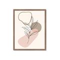 Picture of Mid Century Botanical I  _GroupedProduct_Rectangle_Portrait_Framed_Matted_