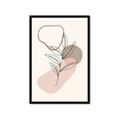 Picture of Mid Century Botanical I  _GroupedProduct_Rectangle_Portrait_Framed_Matted_