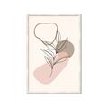 Picture of Mid Century Botanical I  _GroupedProduct_Rectangle_Portrait_Framed_Matted_