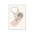 Picture of Mid Century Botanical I  _GroupedProduct_Rectangle_Portrait_Framed_Matted_