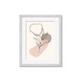 Picture of Mid Century Botanical I  _GroupedProduct_Rectangle_Portrait_Framed_Matted_