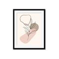 Picture of Mid Century Botanical I  _GroupedProduct_Rectangle_Portrait_Framed_Matted_