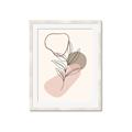 Picture of Mid Century Botanical I  _GroupedProduct_Rectangle_Portrait_Framed_Matted_