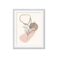 Picture of Mid Century Botanical I  _GroupedProduct_Rectangle_Portrait_Framed_Matted_