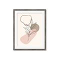 Picture of Mid Century Botanical I  _GroupedProduct_Rectangle_Portrait_Framed_Matted_