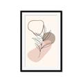 Picture of Mid Century Botanical I  _GroupedProduct_Rectangle_Portrait_Framed_Matted_