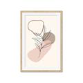 Picture of Mid Century Botanical I  _GroupedProduct_Rectangle_Portrait_Framed_Matted_