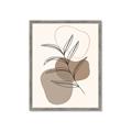 Picture of Mid Century Botanical II _GroupedProduct_Rectangle_Portrait_Framed_Matted_