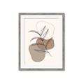 Picture of Mid Century Botanical II _GroupedProduct_Rectangle_Portrait_Framed_Matted_