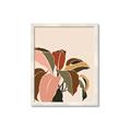 Picture of Color Block Leaves IV _GroupedProduct_Rectangle_Portrait_Framed_Matted_