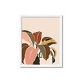Picture of Color Block Leaves IV _GroupedProduct_Rectangle_Portrait_Framed_Matted_