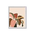 Picture of Color Block Leaves IV _GroupedProduct_Rectangle_Portrait_Framed_Matted_