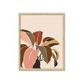 Picture of Color Block Leaves IV _GroupedProduct_Rectangle_Portrait_Framed_Matted_